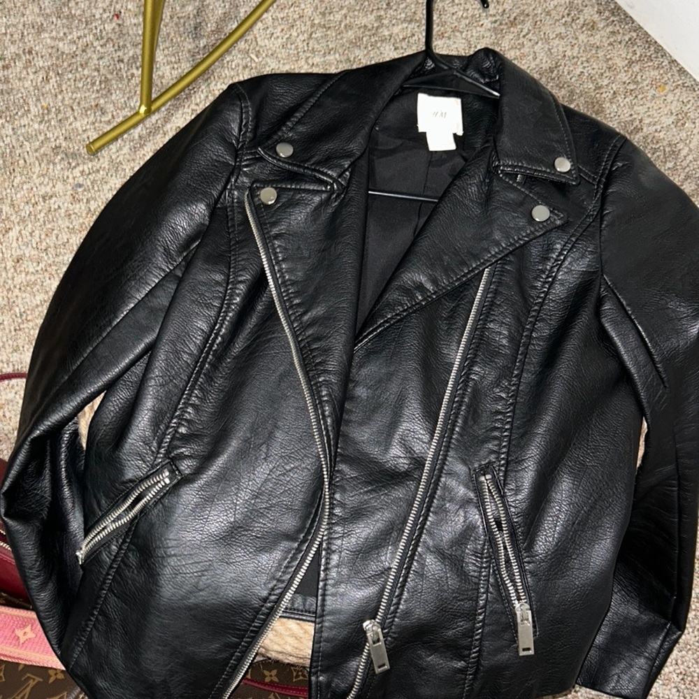 Biker leather jacket
